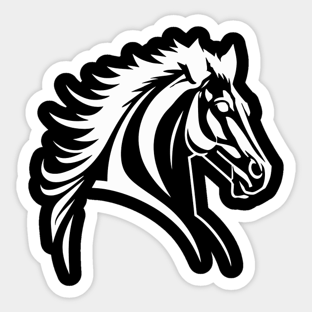 Horse head Sticker by The D Family